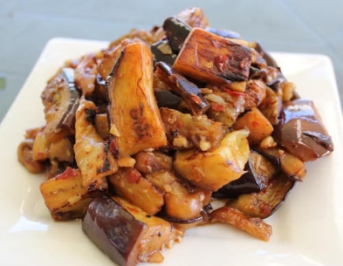 Grilled eggplant with chilli and garlic | Veggie Mama