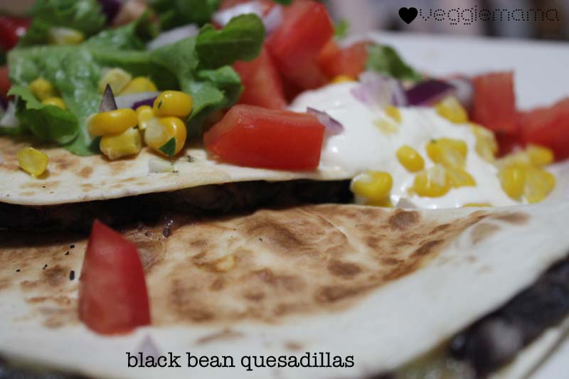 black bean quesadillas recipe | Veggie Mama
