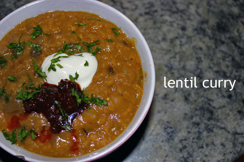 Simple vegetarian lentil curry | Veggie Mama