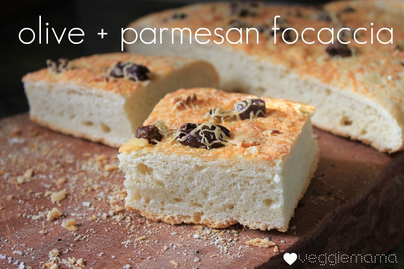 Olive and Parmesan Foccacia | Veggie Mama