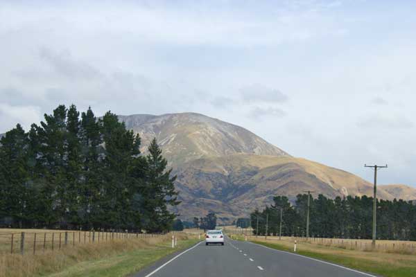 Driving around the South Island of New Zealand