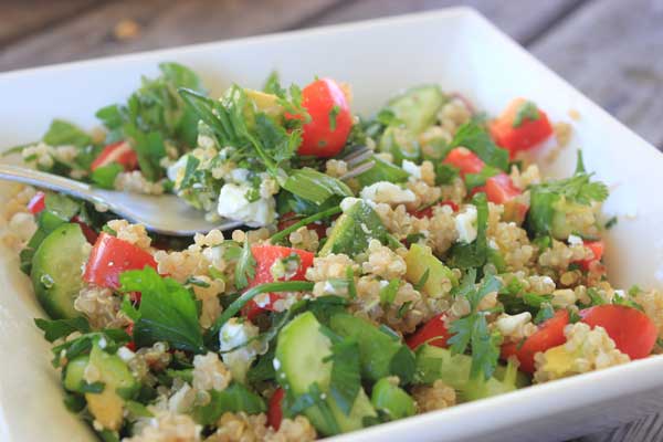 Herby lemon quinoa salad recipe | Veggie Mama