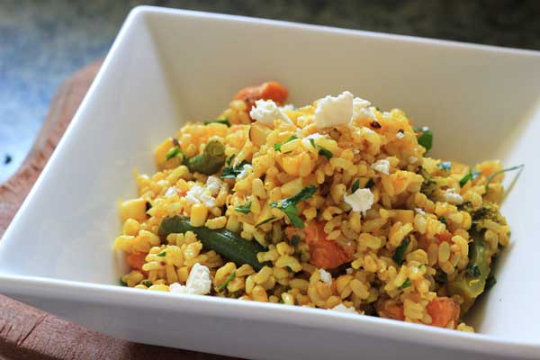 Turmeric rice salad recipe | Veggie Mama
