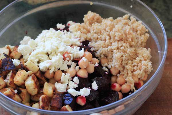 beet + haloumi salad recipe | Veggie Mama